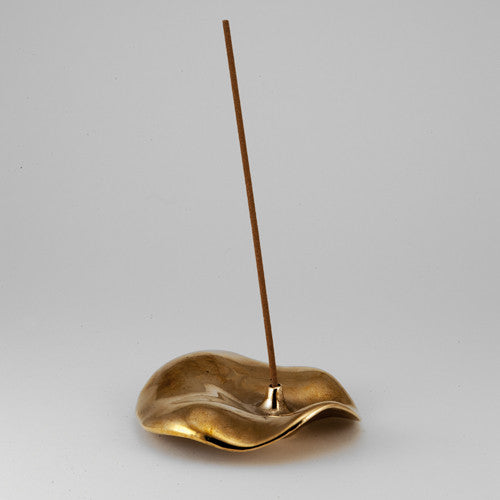 Wooden Incense Holder with Bronze Casting